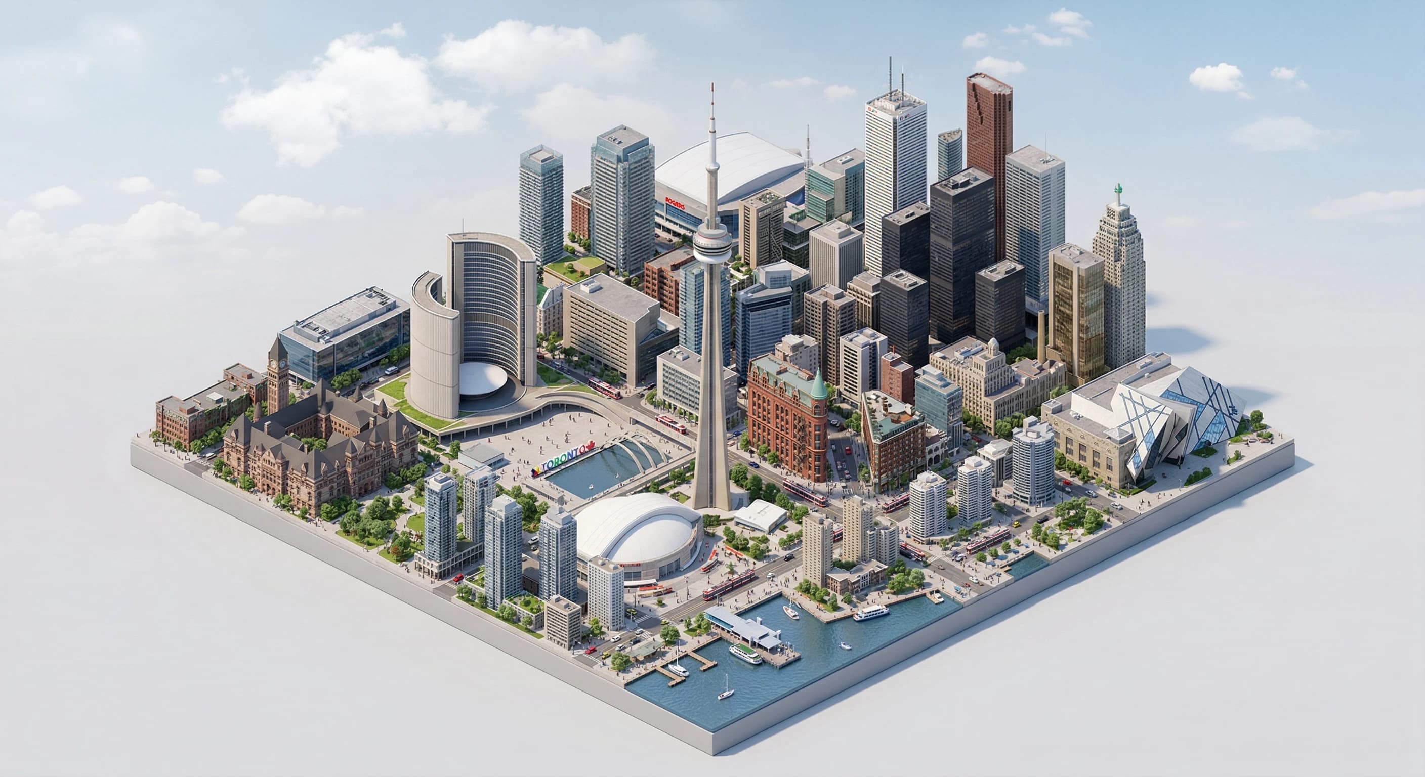 Toronto isometric illustration